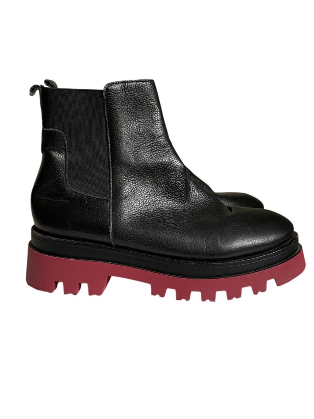 BERTUCHI Leather Lug Sole Chelsea Boots Size 39